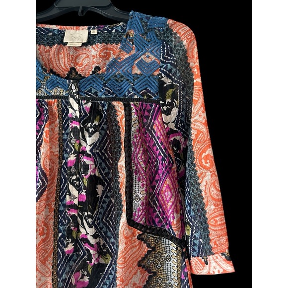 Vanessa Virginia anthropologie blouse top  lenora embroidery boho artsy‎ Size 0 - Picture 5 of 9